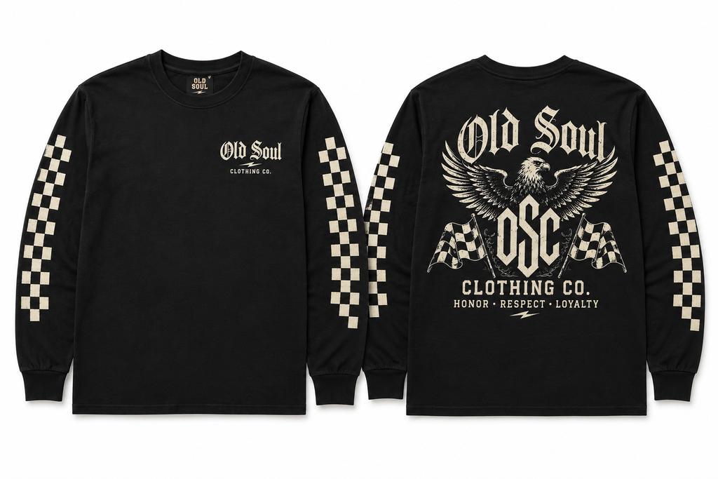 Old Soul Vintage Checkered Long-Sleeve