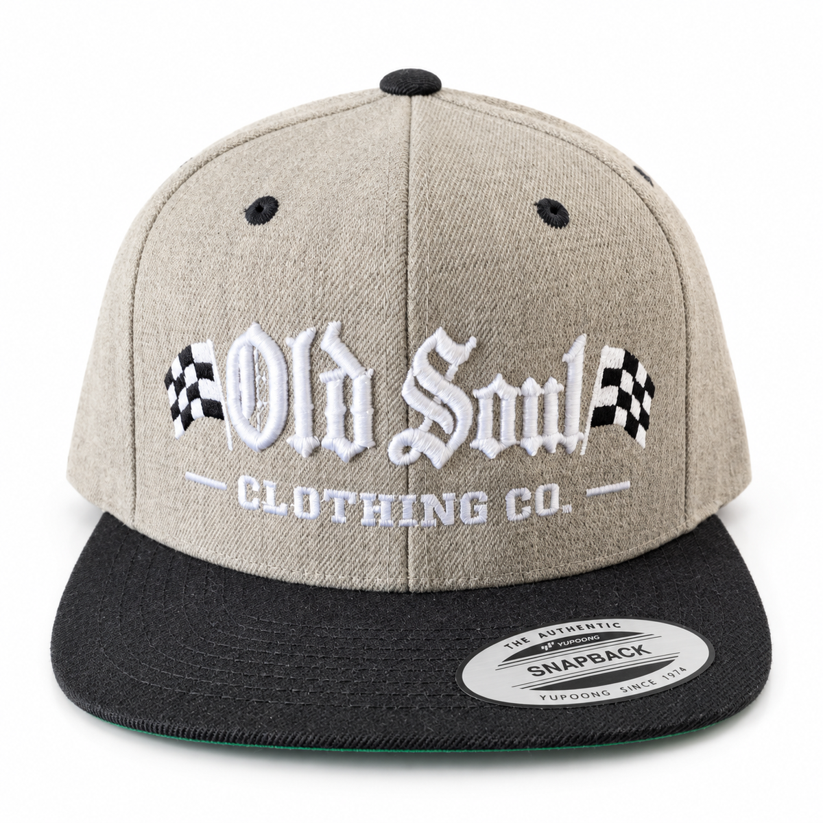 🏁 Old Soul Checkered Flag SnapBack