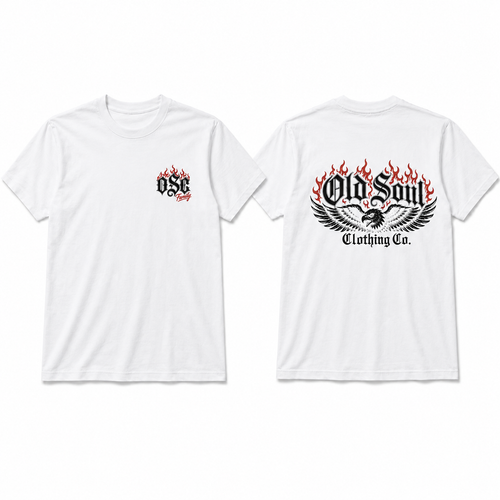 Old Soul Eagle Flame Tee🦅🔥