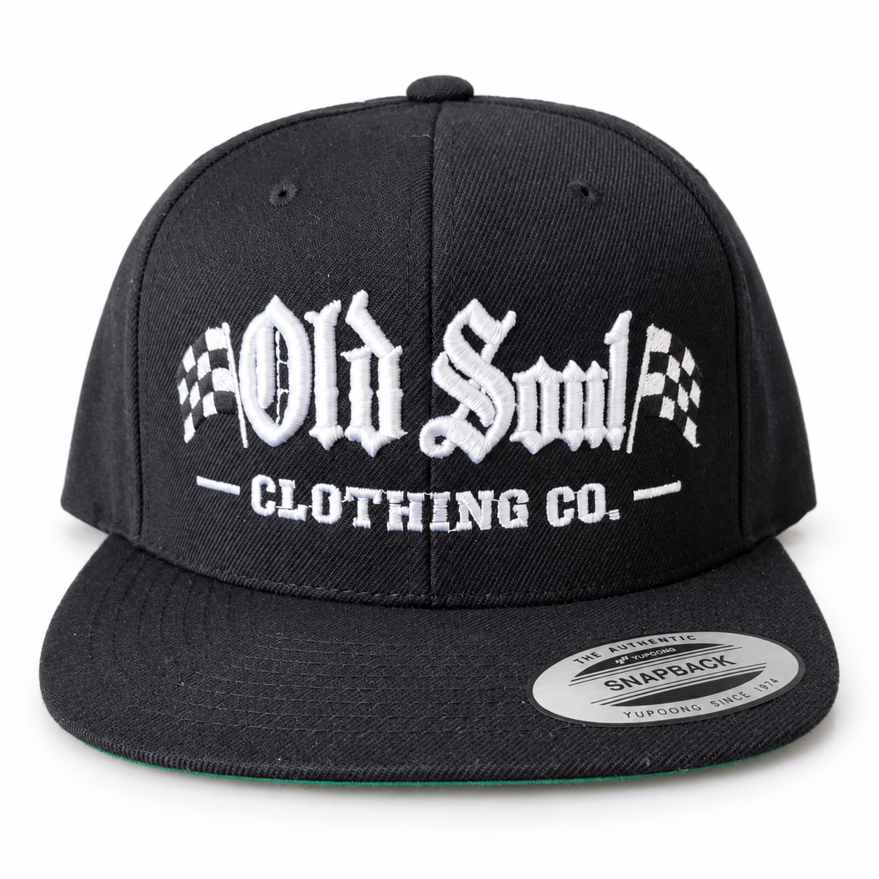 🏁 Old Soul Checkered Flag SnapBack