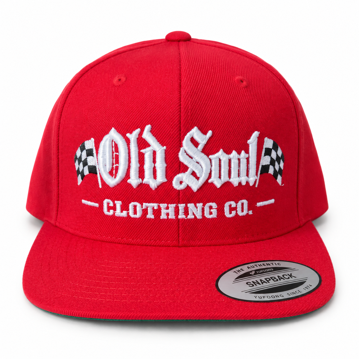 🏁 Old Soul Checkered Flag SnapBack