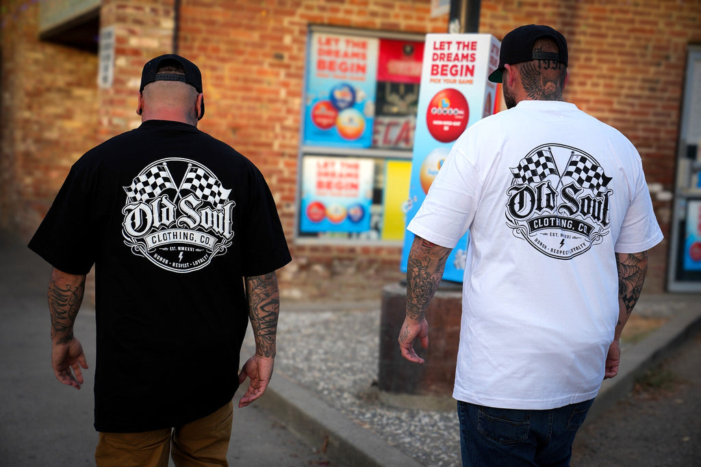 Old Soul Checkered Flag Tee 🏁