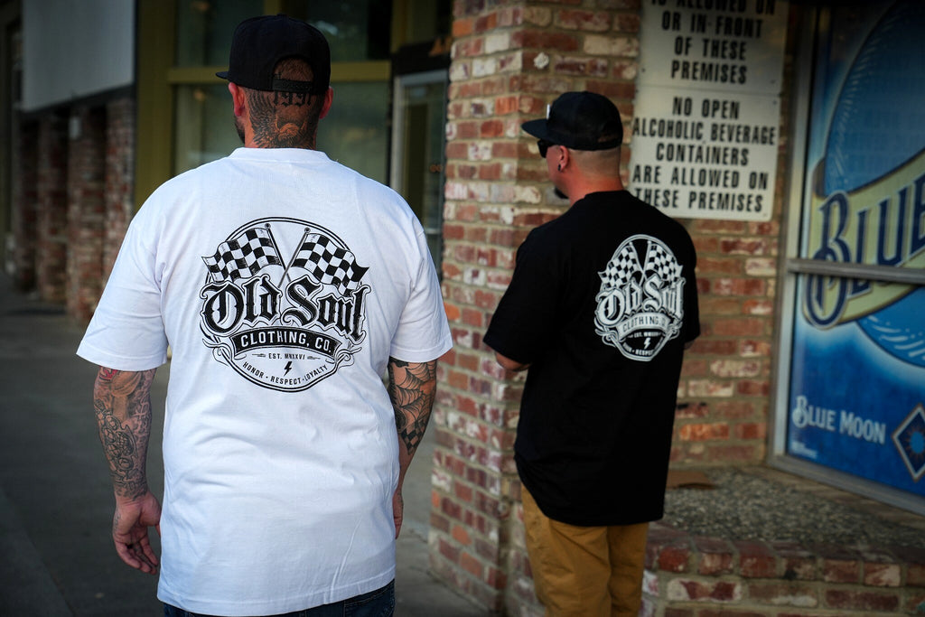 Old Soul Checkered Flag Tee 🏁